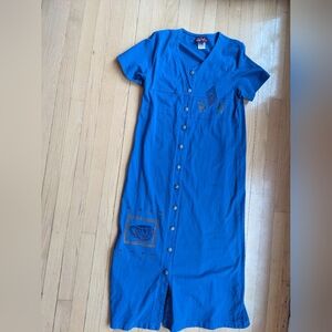 Vintage 90's Y2K Blue Cactus Dress Jumper
